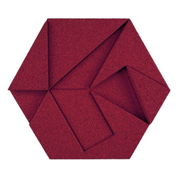 MURATTO CORK WALL DESIGN - ORGANIC BLOCKS - HEXAGON - BORDEAUX