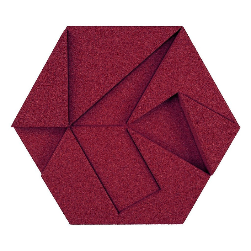 MURATTO CORK WALL DESIGN - ORGANIC BLOCKS - HEXAGON - BORDEAUX