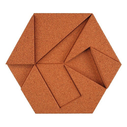 MURATTO CORK WALL DESIGN - ORGANIC BLOCKS - HEXAGON - COPPER
