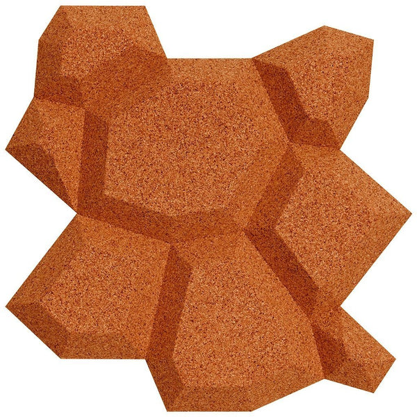 MURATTO CORK WALL DESIGN - ORGANIC BLOCKS - BEEHIVE - RED