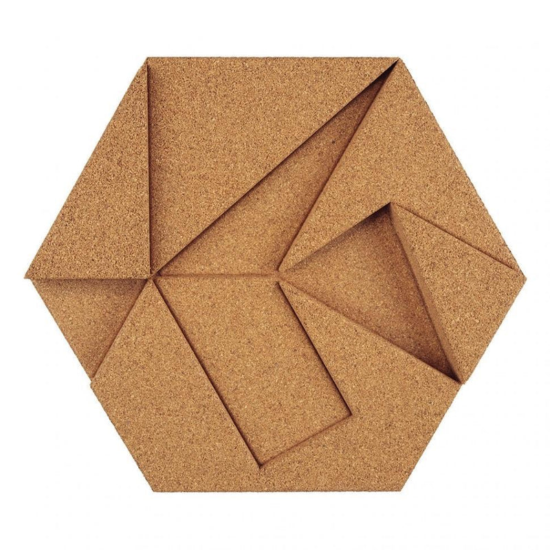 MURATTO CORK WALL DESIGN - ORGANIC BLOCKS - HEXAGON - NATURAL