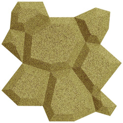 MURATTO CORK WALL DESIGN - ORGANIC BLOCKS - BEEHIVE - YELLOW