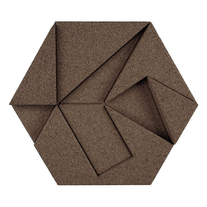 MURATTO CORK WALL DESIGN - ORGANIC BLOCKS - HEXAGON - TAUPE