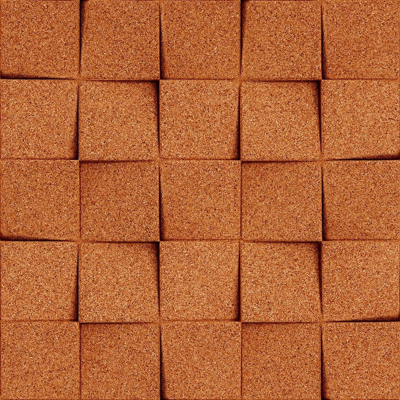 MURATTO CORK WALL DESIGN - ORGANIC BLOCKS - MINICHOCK - COPPER