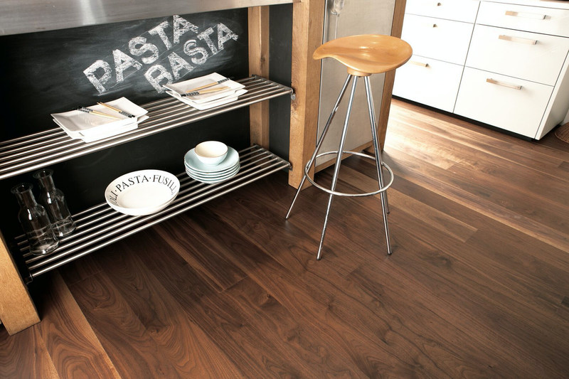 Boen Engineered American Black Walnut 138 x 14/3.5mm - Animoso Grade with Micro Bevel - Satin Lacquer Finish