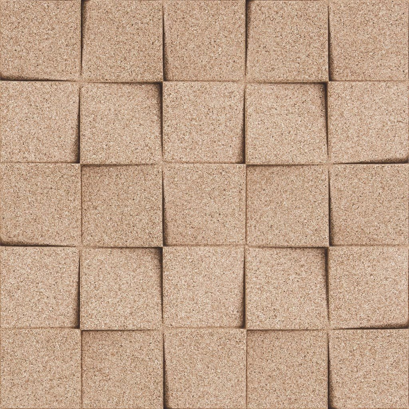 MURATTO CORK WALL DESIGN - ORGANIC BLOCKS - MINICHOCK - IVORY
