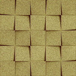MURATTO CORK WALL DESIGN - ORGANIC BLOCKS - MINICHOCK - YELLOW