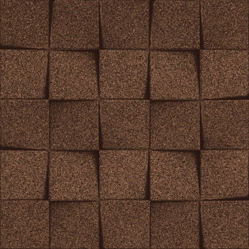 MURATTO CORK WALL DESIGN - ORGANIC BLOCKS - MINICHOCK - AUBERGINE