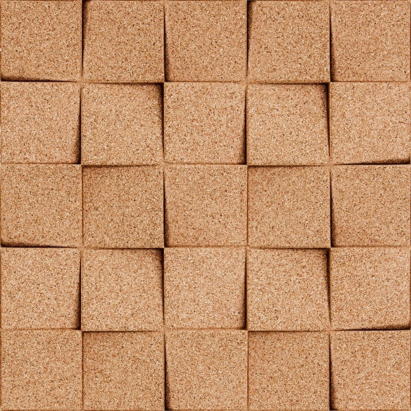 MURATTO CORK WALL DESIGN - ORGANIC BLOCKS - MINICHOCK - IVORY